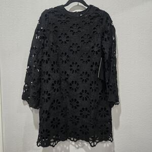 Tuckernuck S Noir Eyelet Hutton Mini Dress